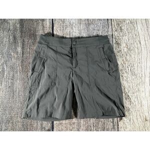Athleta Womens Trekkie Bermuda Shorts Grey Lightweight Hiking  Size 8